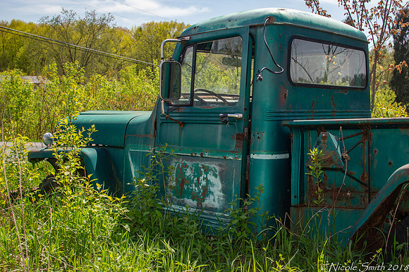 Old WIlly Jeep Truck - side view