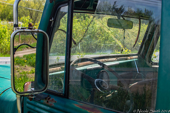 Old WIlly Jeep Truck - window shot