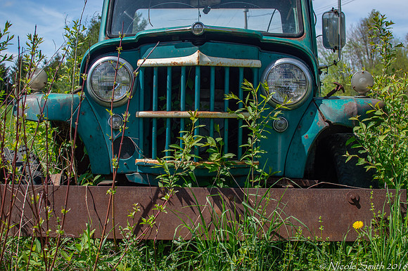 Old WIlly Jeep Truck - close up